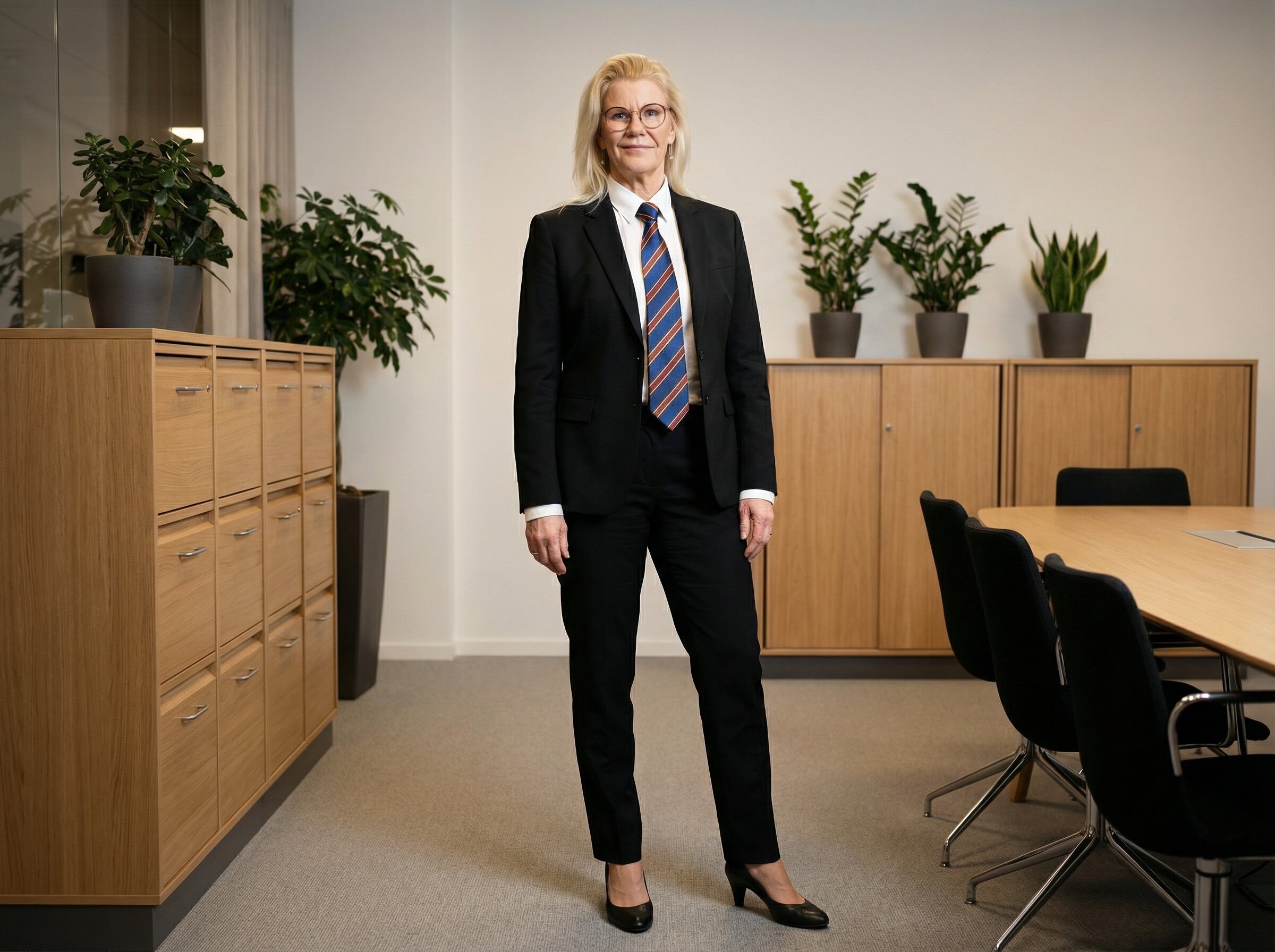 Stribet Silketørklæde